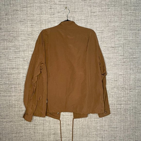 SOLD NWT BAIT Ripstop Windbreaker Jacket Brown M [Originally $80] - Picture 2 of 4